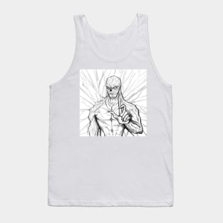 the hellfire vecna monster in dark universe in blood skull Tank Top